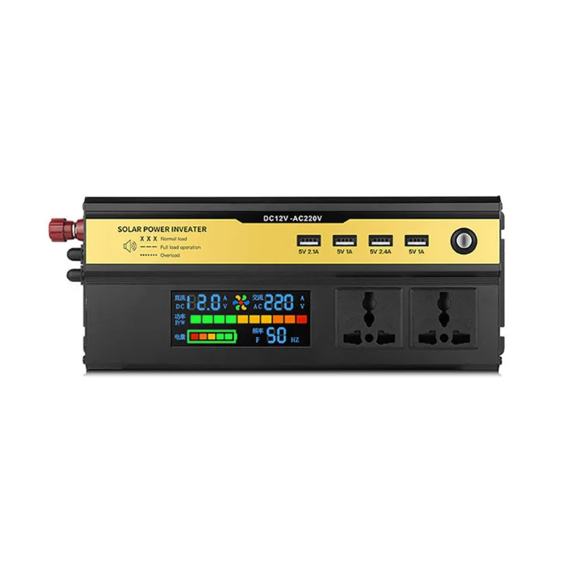 Inversor De Energia Para Carro 5000w 12v A 220v Com Display Digital Led
