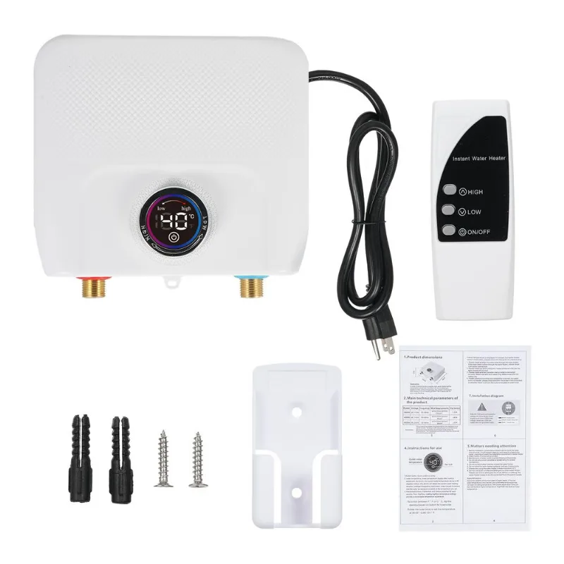 Aquecedor Elétrico De Água Sem Tanque Mini 3000w 110v