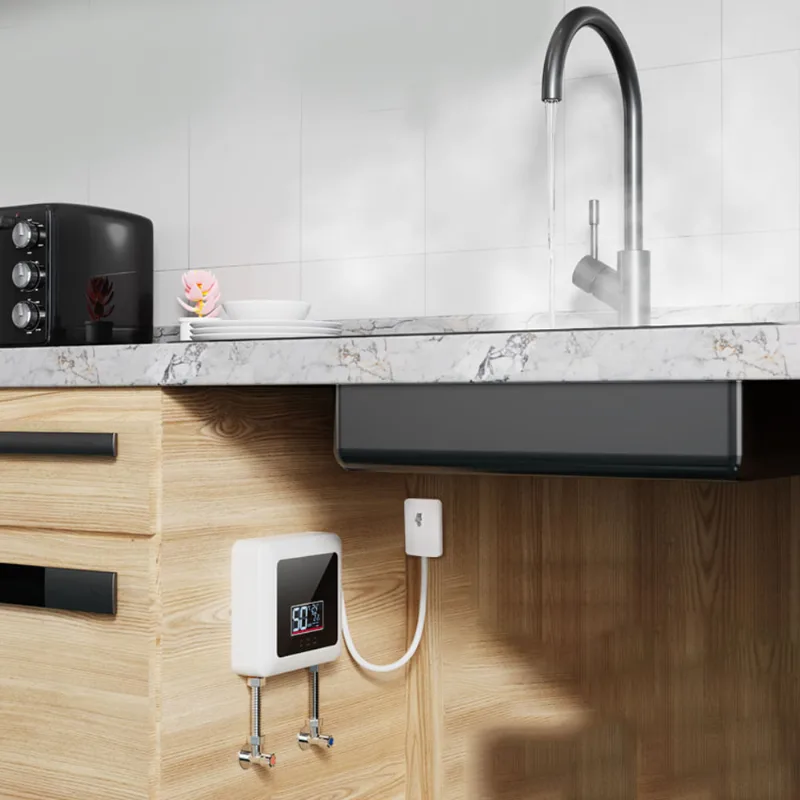 Aquecedor Elétrico De Água Sem Tanque 5500w Mini 2,35 Kg 30-55° C