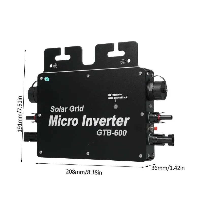 Inversor Solar Gtb-600 600w Com Controle Wifi Com Identificação Automática