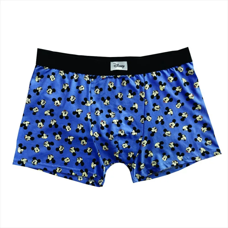 Cueca Boxer Masculina B+I Disney Mickey Azul GG - Não Disponível - Moda