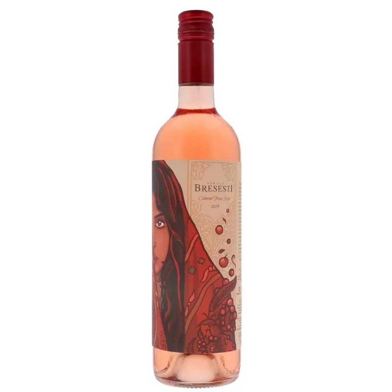 Vinho Uruguaio Família Bresesti Linha Histórica Cabernet Franc Rosé 750ml