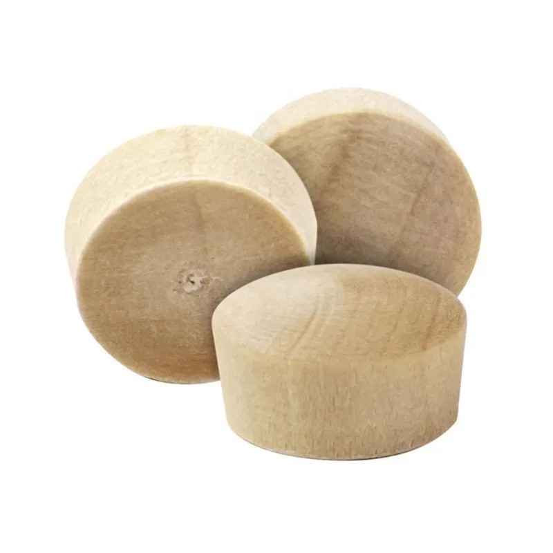 Tampão De Cabeça Richelieu Round Birch 9,5 Mm D X 9,5 Mm L Natural