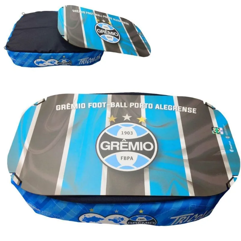 Almofada Bandeja Azul Porta Suporte Notebook Acessórios Time