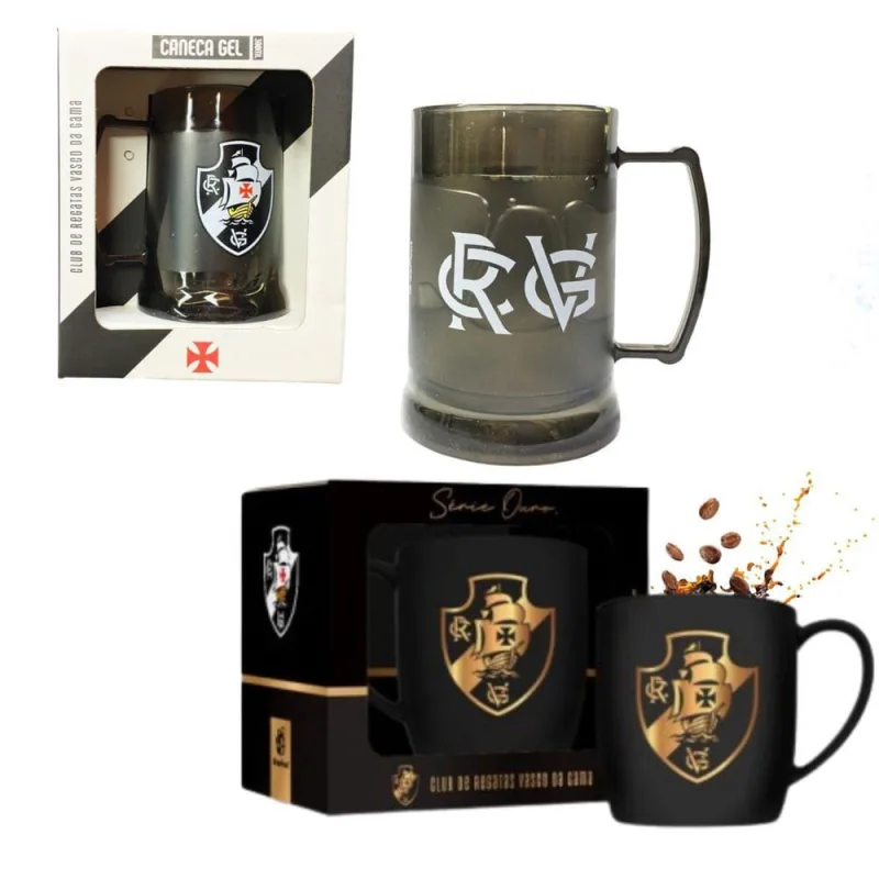 Kit Caneca Copo Gel 300Ml Isolante Térmico + Caneca Urban - Não Disponível - Utilidades Domesticas