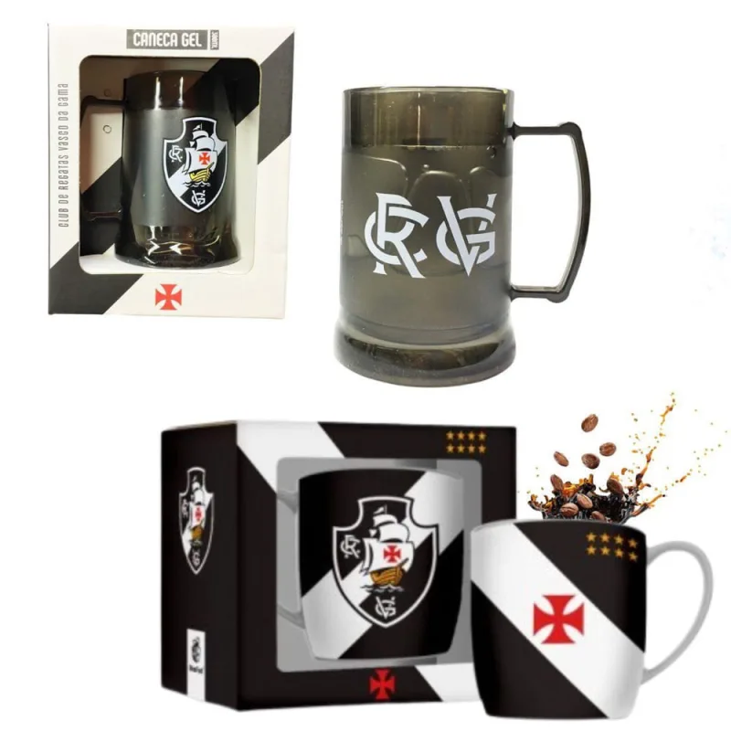 Kit Caneca Copo Gel 300Ml Isolante Térmico + Caneca Premium - Não Disponível - Utilidades Domesticas