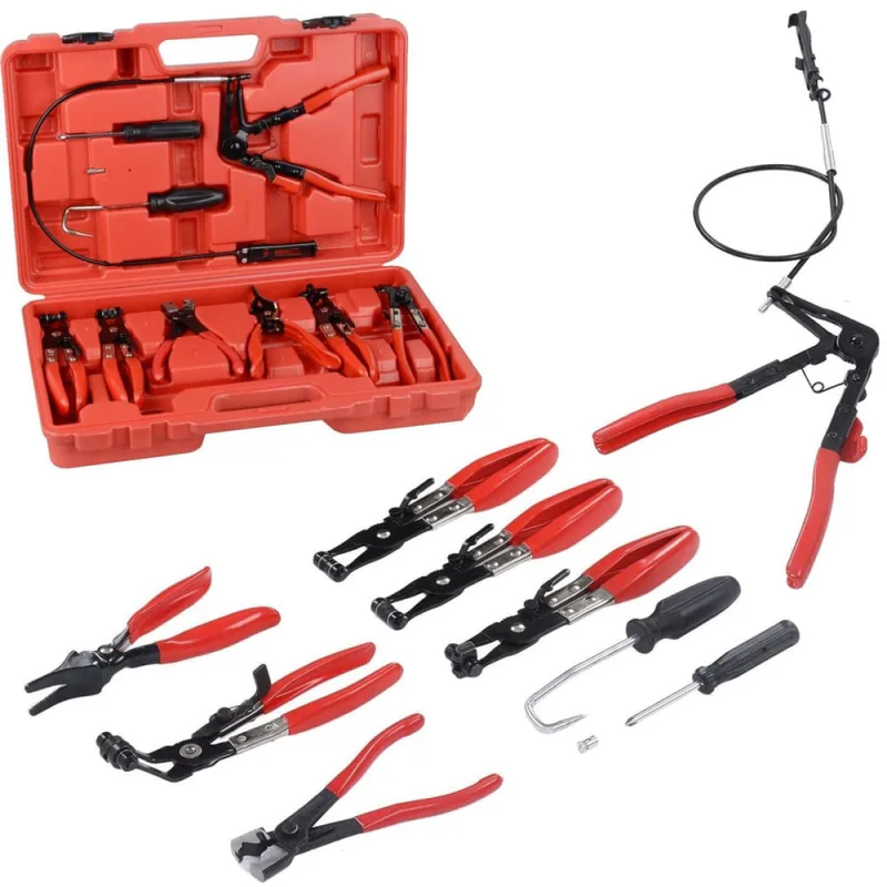 Kit Alicate De Braçadeira Mangueira Ar Água Óleo Automotivo - Não Disponível - Construção E Ferramentas