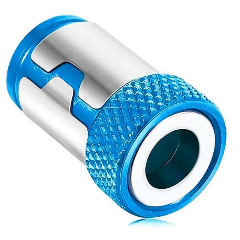 Anel Adaptador Magnético Pontas Bits Para Parafusadeira Azul