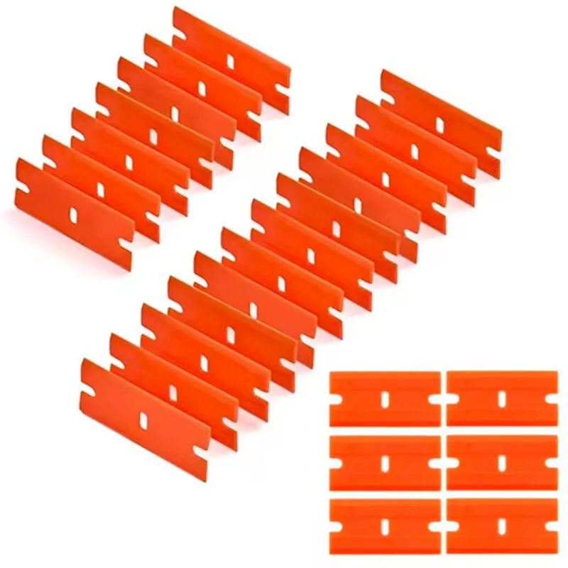Kit 25 Lâminas De Plástico Para Raspador De Vidro Insulfilm