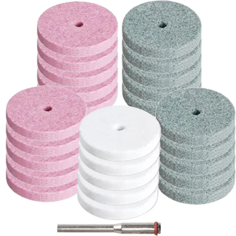 Kit 25 Rebolos Roda Abrasiva 20mm Haste 3mm Micro Retíficas