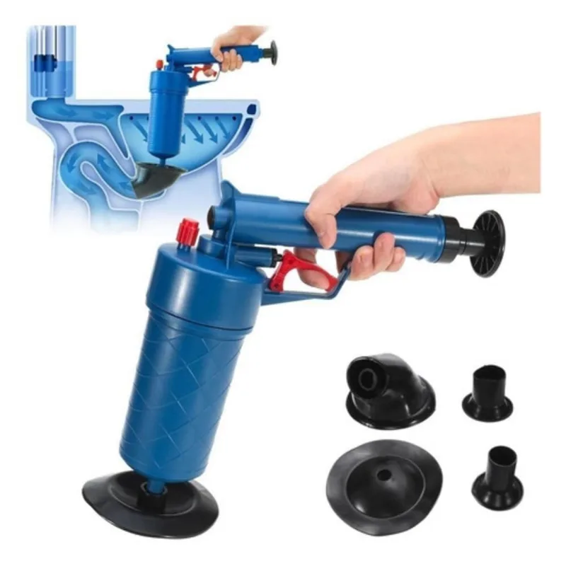 Desentupidor Manual De Alta Pressão Com Pistola Para Vaso Sanitário E Tubulações