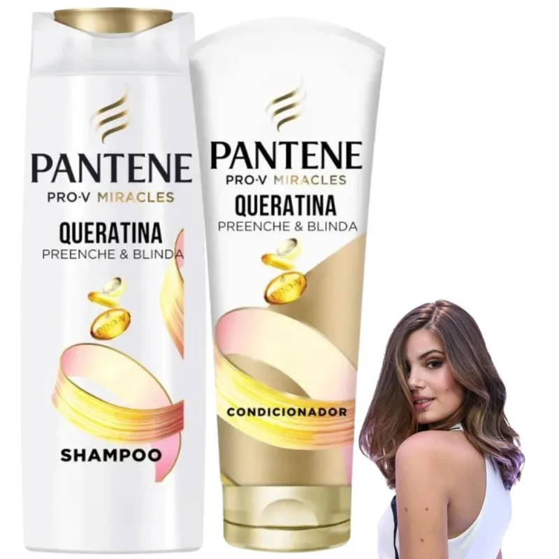 Kit Pantene Pro-Vitaminas Queratina Milagroso Shampoo Condic