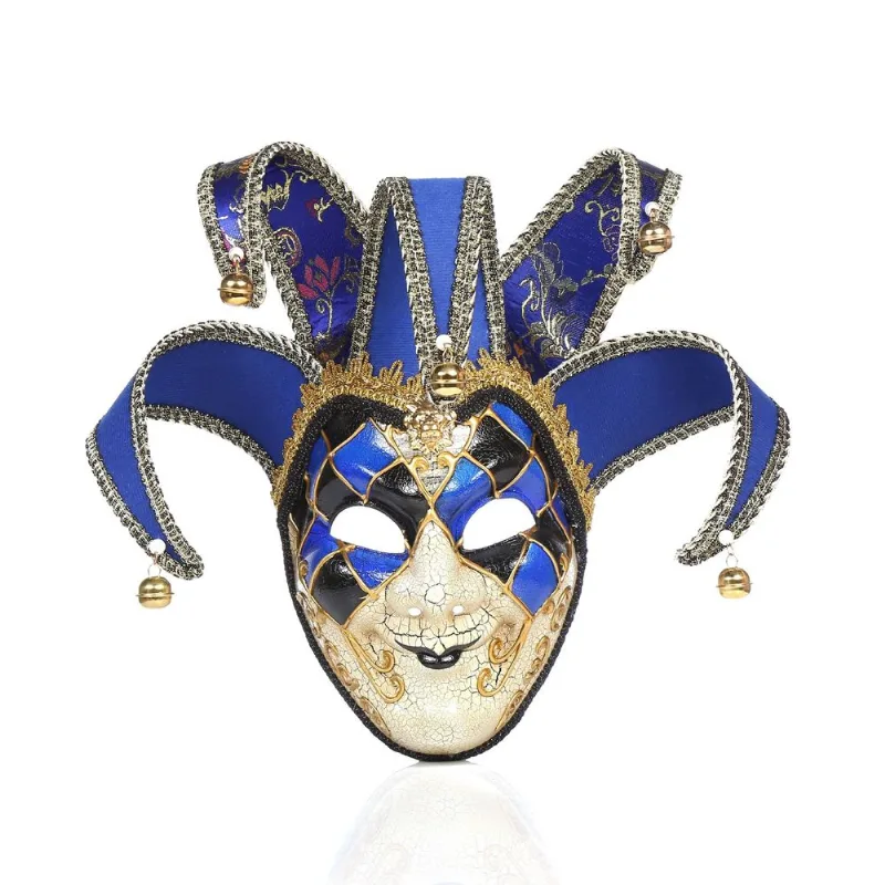 Jester Mask, Eventos De Festa Com Tema De Halloween, Ouro Vermelho, Adultos