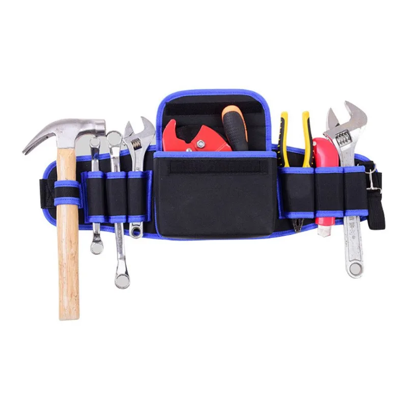 Bolsa De Cintura Para Ferramentas Oxford Cloth Multi-pocket Electricista Blue