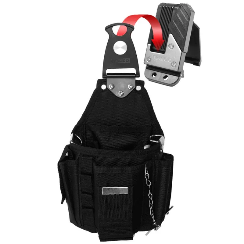 Bolsa De Cintura De Ferramentas Giratória De Liberação Rápida, Eletricista, Poliéster