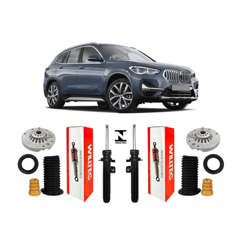 Par Amortecedor + Kit Dianteiro Bmw X1 Xdrive 2019 2020 2021
