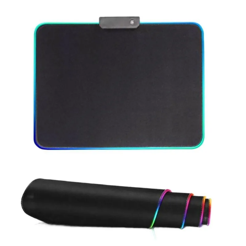 Mouse Pad Com Borda De Led Rgb 25x35cm Ry2535