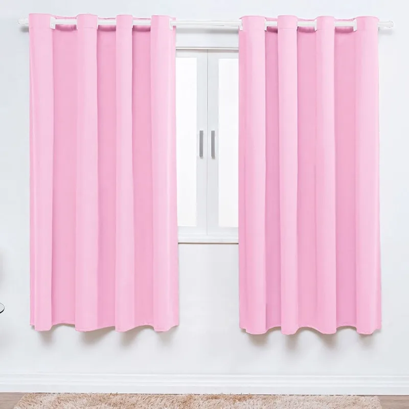 Cortina para quarto infantil 2 metros rosa