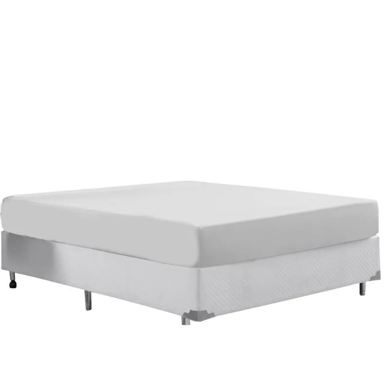 Lençol Branco Avulso Micropercal 400 Fios Queen Hotel