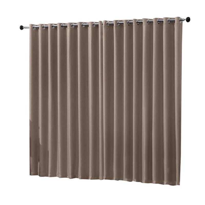 Cortina Blackout Blecaute 7 Metros Sala Quarto Caqui