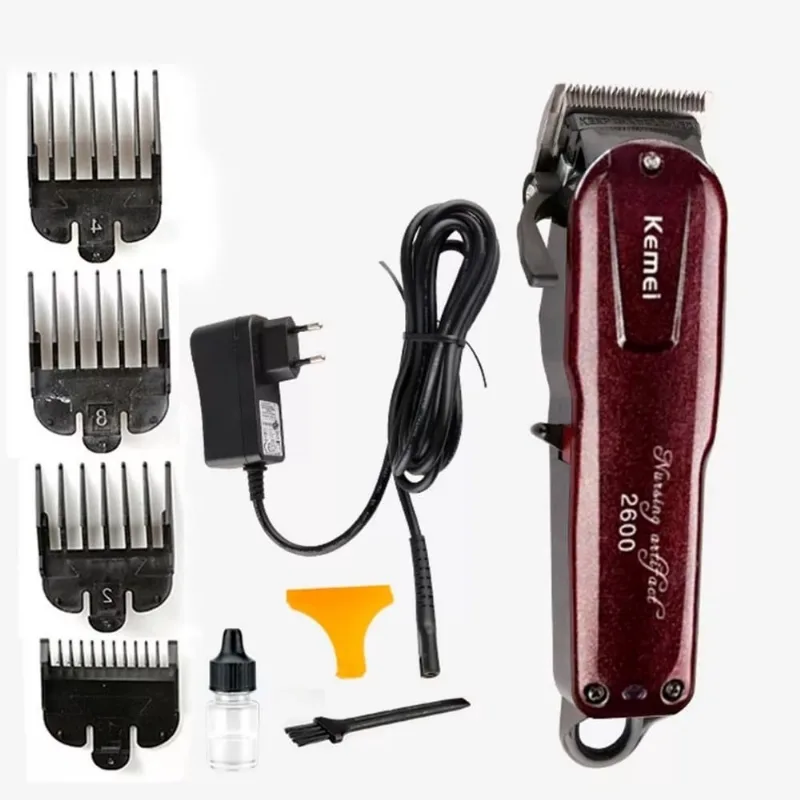 Maquina Corte Profissional Kemei Cordless Km-2600 Bivolt