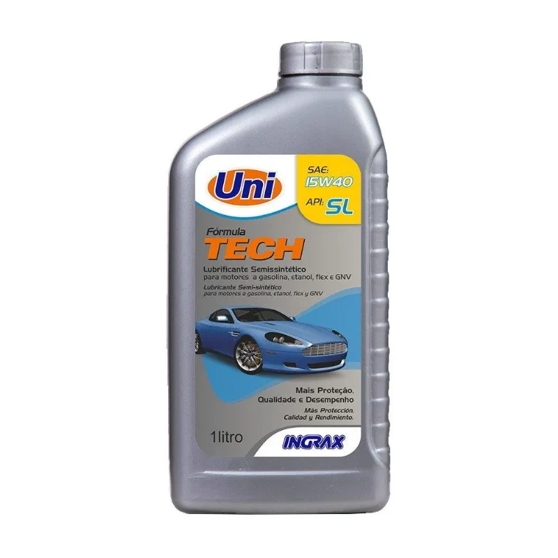 Óleo Lubrificante para Carro Uni Ingrax Semi Sintético 15W40