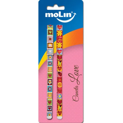 Molin Love Esferográfica Azul 2 Unidades - MOLIN - Papelaria