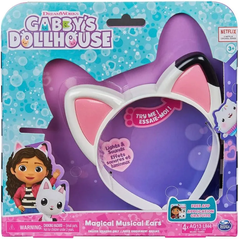 Gabby Dollhouse Magical Musical Ears Orelha de Gato Sunny