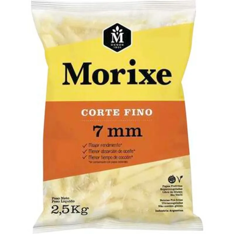 Batata Pré-Frita Morixe Congelada Corte fino 2,5kg