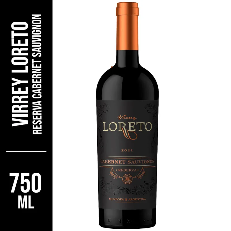 Vinho Argentino Virrey Loreto Reserva Cabernet Suavignon 750ml