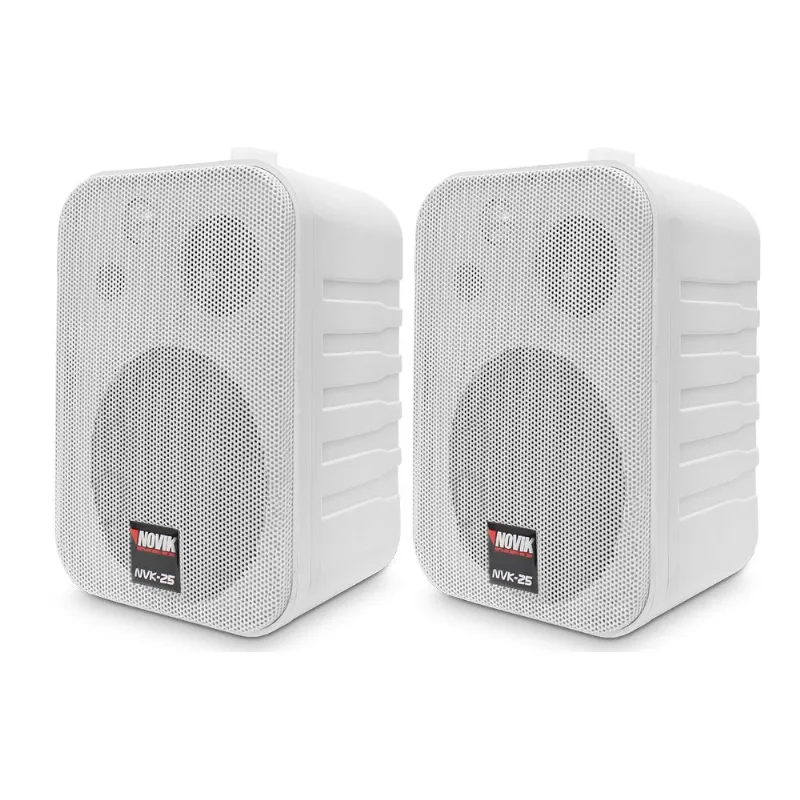 Par de Caixas Ambiente Branca Novik NVK-25 - AP0317