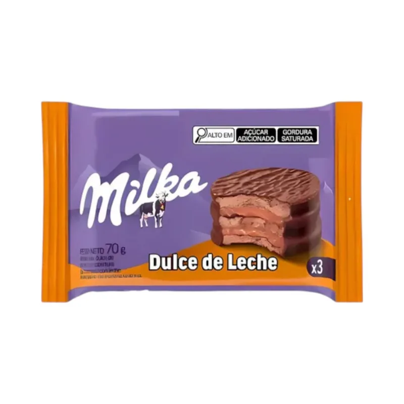 Alfajor Triplo Doce de Leite Milka 70g
