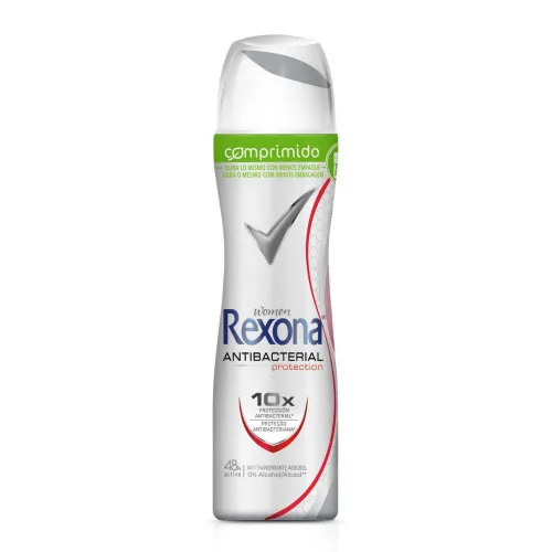 Antitranspirante Aerossol Antibacterial Protection Rexona Women 85ml - REXONA - Higiene E Beleza