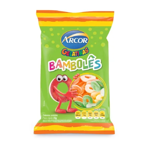 Bala Gelatina Arcor 70g Bamboles - ARCOR - Mercearia