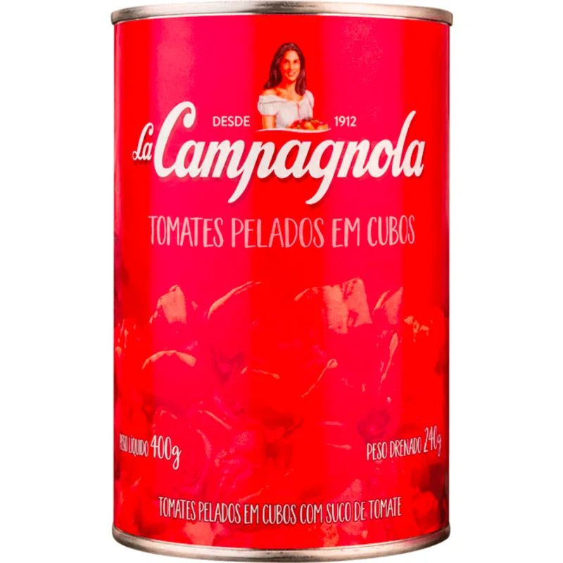 Tomate sem Pele La Campagnola Cubo 400g