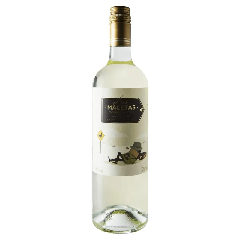 Vinho Argentino Branco Meio Seco Las Maletas Torrontés Salta Argentina Garrafa 750ml