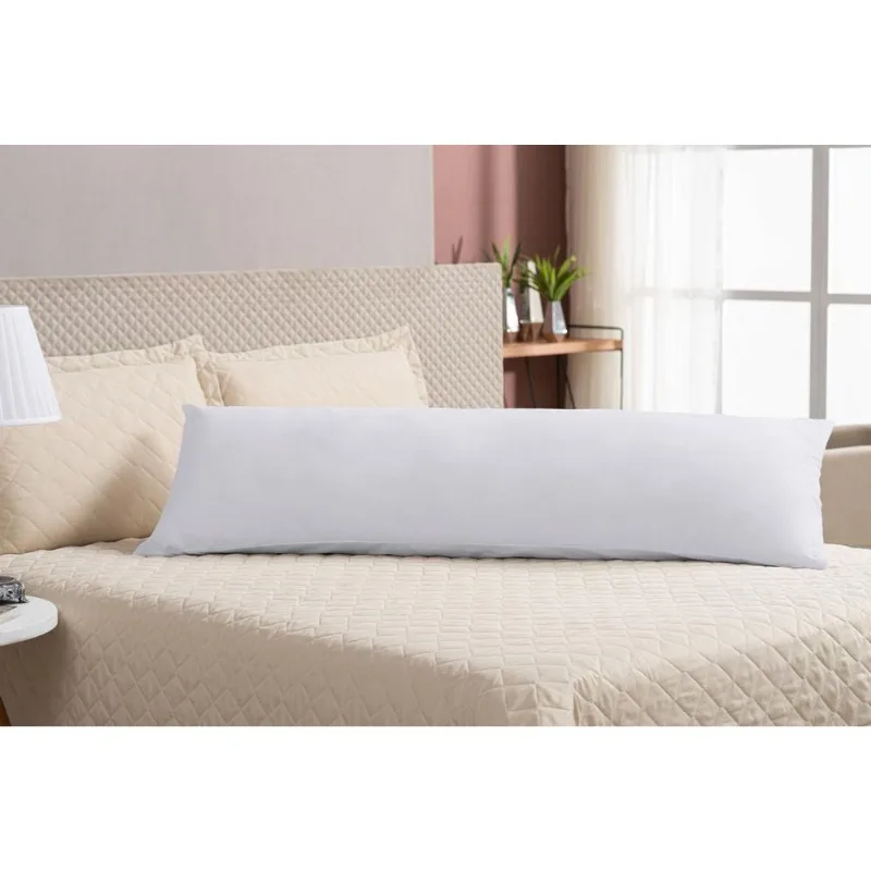 Travesseiro Para Abraçar Enchimento Silicone 1,50m Branco