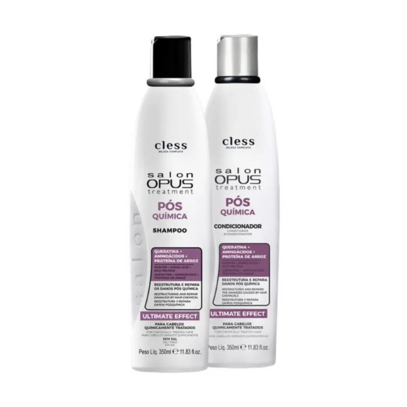 Kit Salon Opus Pós Química 2pc (Sh 350ml + Cond 350ml)