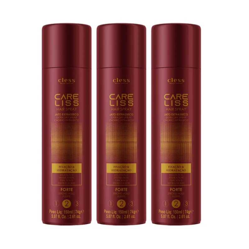 Kit Hair Spray Care Liss Forte 150ml 3 unidades