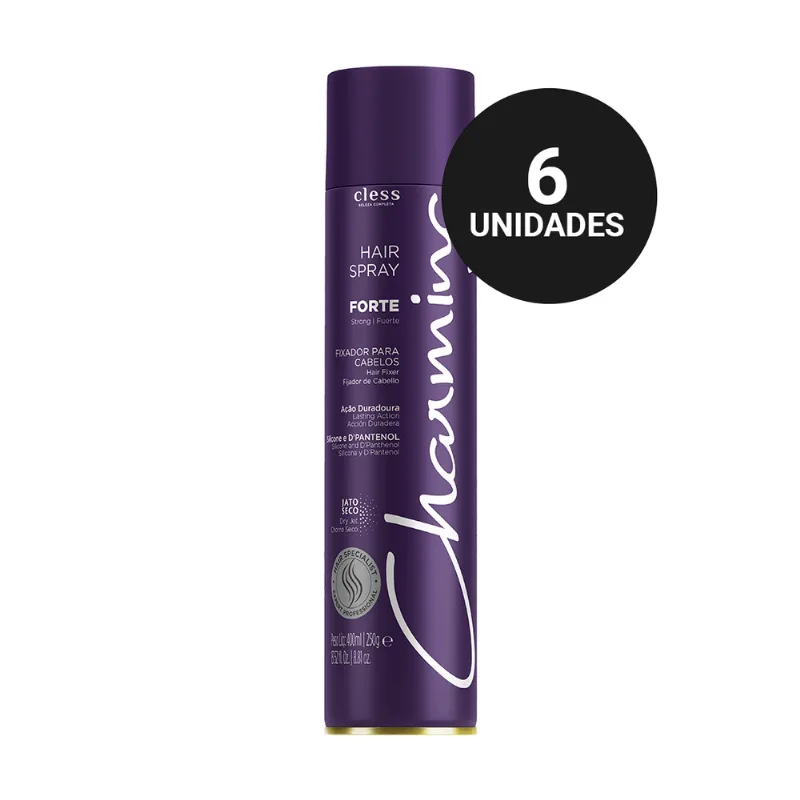 Kit Profissional Hair Spray Charming Forte (6x400ml)