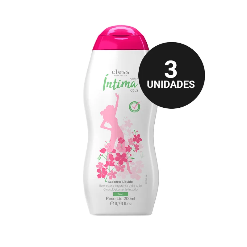 Kit Sabonete Íntimo Líquido 200ml Toilet ìntima 3und