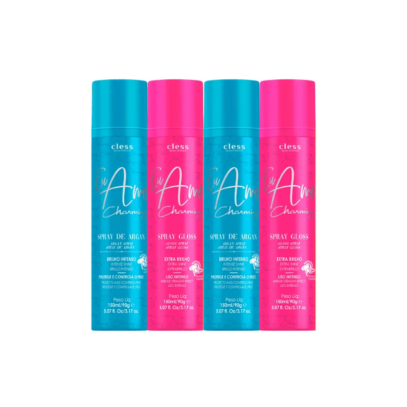Kit Duplo Spray Argan + Spray Gloss