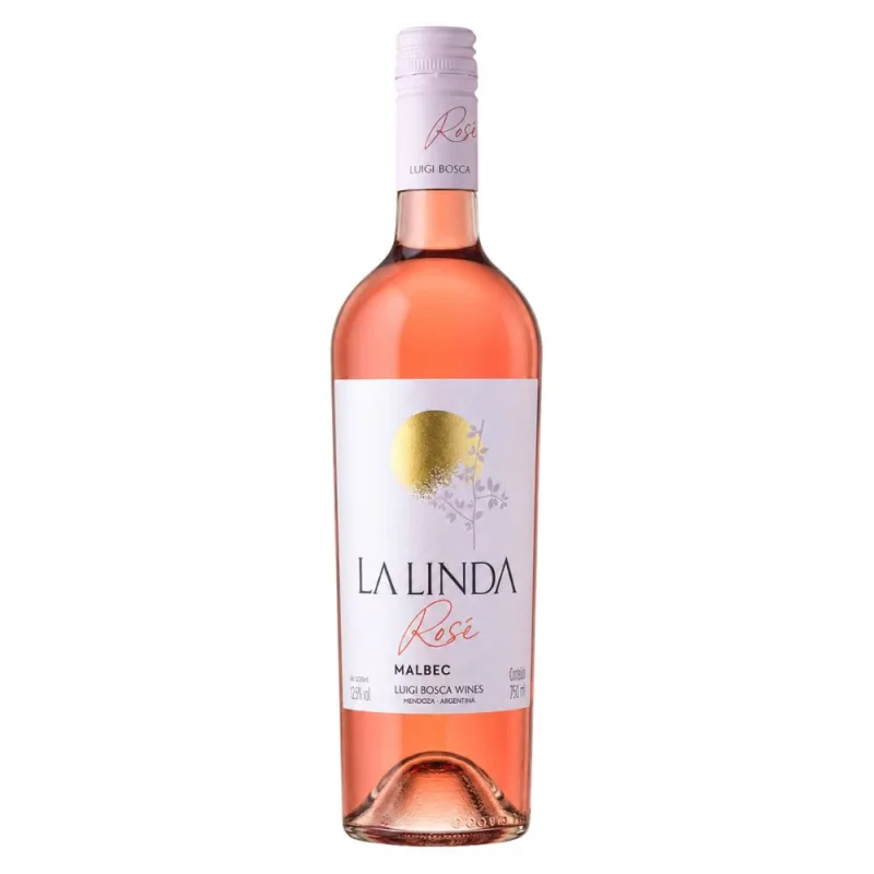 Vinho Argentino La Linda Rosé 750ml - La Linda - Adega