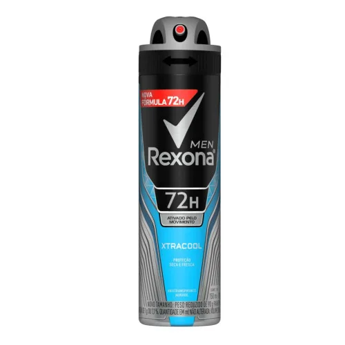 Desodorante Rexona Aerossol Xtra Cool Masculino 90g - REXONA - Higiene E Beleza