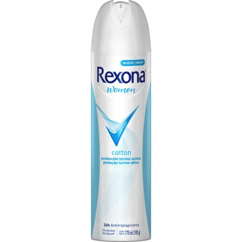Desodorante Rexona Aerossol Cotton Feminino 105g - REXONA - Higiene E Beleza