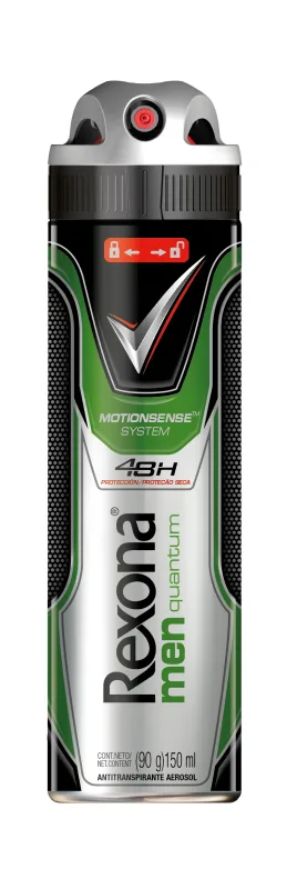 Antitranspirante Aerossol Quantum Dry Rexona Men Motionsense 150ml - REXONA - Higiene E Beleza