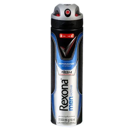 Antitranspirante Aerossol Active Dry Rexona Men Motionsense 150ml - REXONA - Higiene E Beleza