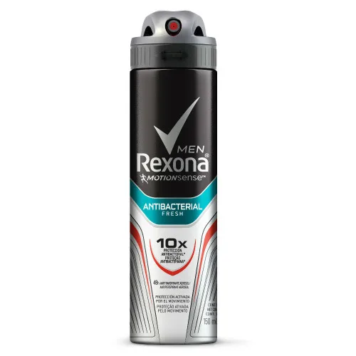 Antitranspirante Aerossol Antibacterial Fresh Rexona Men Motionsense 150ml - REXONA - Higiene E Beleza