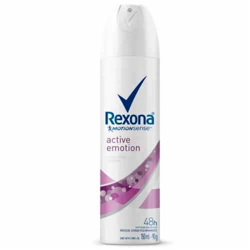 Antitranspirante Aerossol Active Emotion Rexona Motionsense 150ml - REXONA - Higiene E Beleza