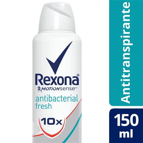 Antitranspirante Aerossol Antibacterial Fresh Rexona Motionsense 150ml - REXONA - Higiene E Beleza